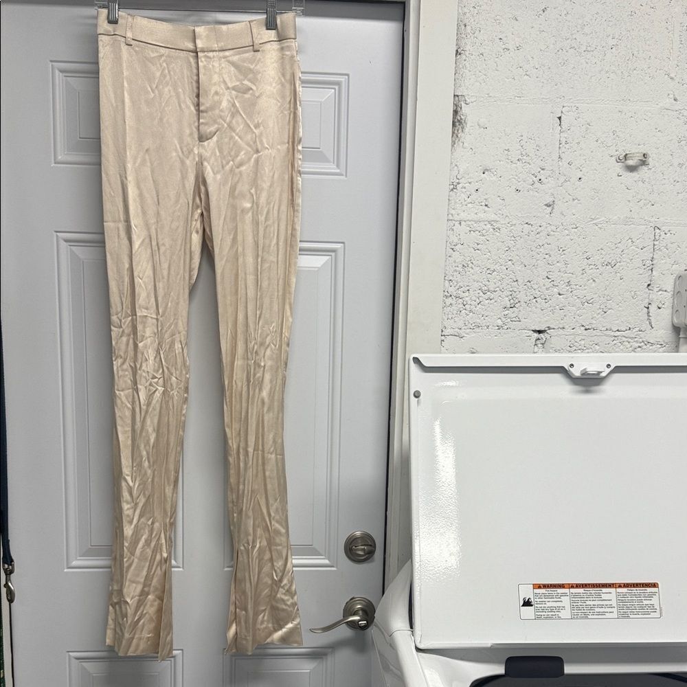 Zara Women’s Silk Beige Dress Pants NWT - Size Small